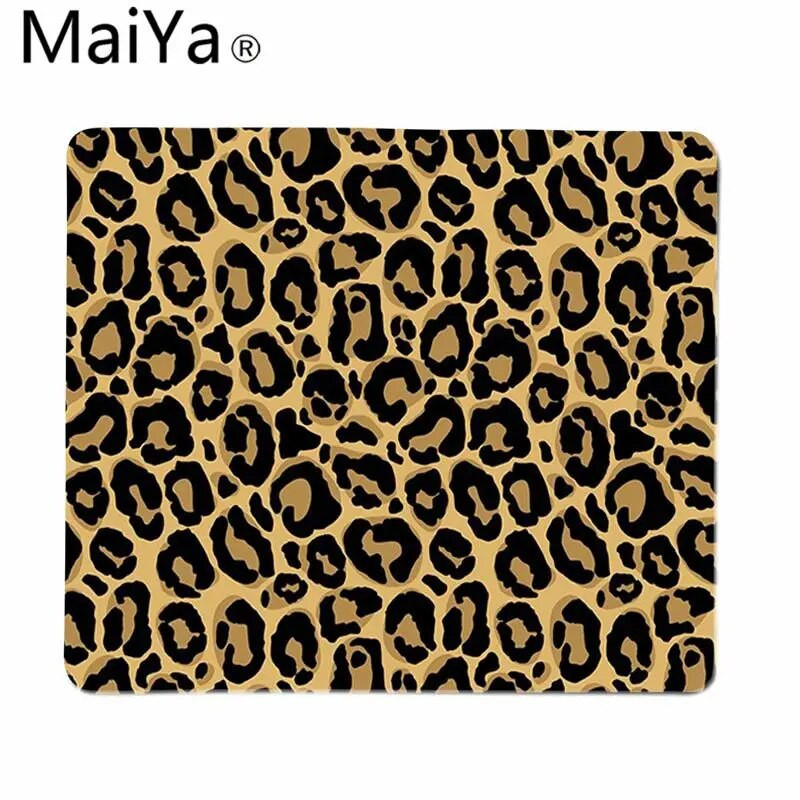 Maiya augstākās kvalitātes Leopard Print Art gumijas pele, izturīga galda peles paliktnis, vairumtirdzniecībā visvairāk pārdotā spēļu paliktņa pele
