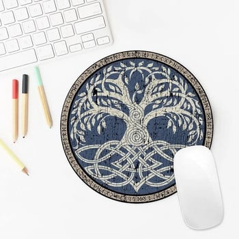 Σύμβολο Vikings Tree Of Life Mouse Pad Αντιολισθητικό μαξιλαράκι για ποντίκι με ραμμένες άκρες αδιάβροχο ποντικάκι για Office 7,9\