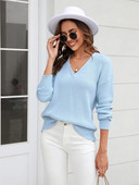 Fitshinling Twist Modes Džemperi Puloveri Sievietēm Solid V kakla Slim Jauns Adījums Sieviešu Džemperis Tops Ziemas Apģērbs Trikotāžas