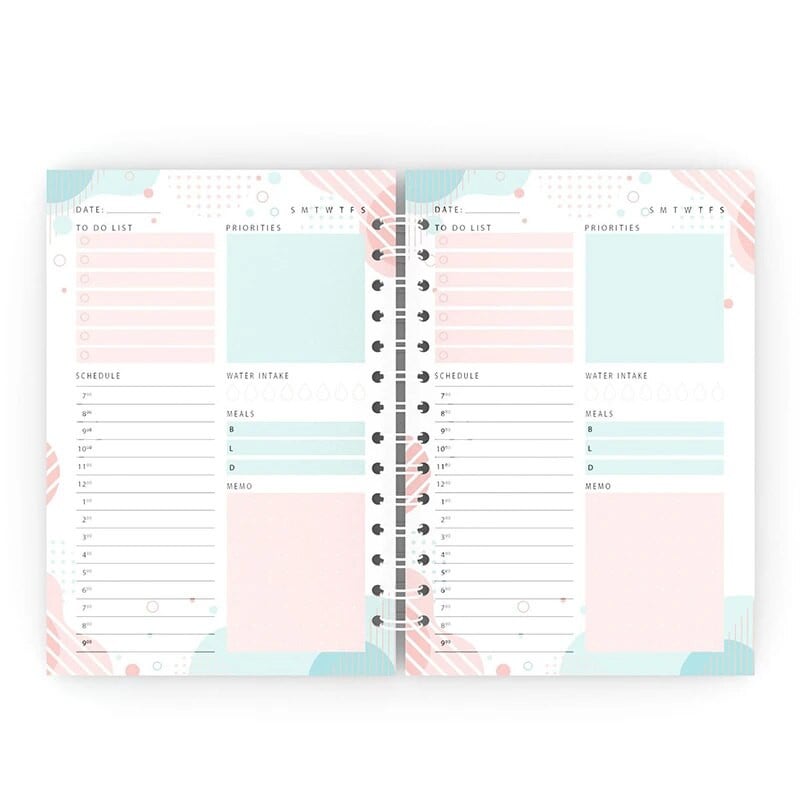 Uue plaani raamat A5 Päevakava planeerija märkmiku päevik Nädala planeerija Eesmärgid Harjumuste ajakava Ajakirjade märkmik kooli kirjatarvete kontorisse