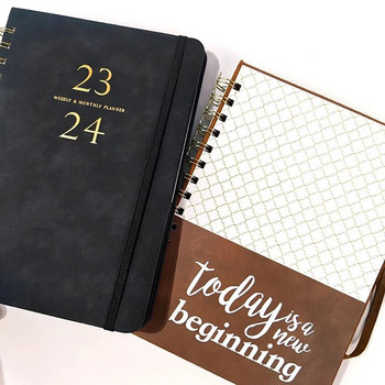 2024 A5 Agenda Planner Notebook Дневник Weekly Planner English Schedules Journal Notebooks For School Office of Office