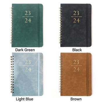 2024 A5 Agenda Planner Notebook Diary Weekly Planner English Schedules Journal Notebooks for School Stationery Office