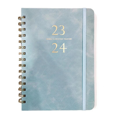 2024 A5 dienas kārtības plānotājs piezīmju grāmatiņas dienasgrāmata Iknedēļas plānotājs angļu valodā Grafiki Žurnālu burtnīcas skolas kancelejas piederumu birojam