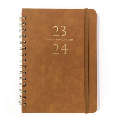 2024 A5 dienas kārtības plānotājs piezīmju grāmatiņas dienasgrāmata Iknedēļas plānotājs angļu valodā Grafiki Žurnālu burtnīcas skolas kancelejas piederumu birojam