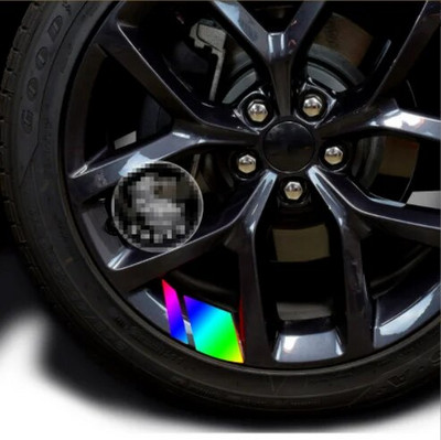 6gab atstarojošs automašīnas riteņu loks Vinila Precision Cut Decal uzlīme ar spiedienu aktivizēta līmjava Auto sarkana piederumi Automašīnu uzlīmes