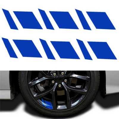 6gab atstarojošs automašīnas riteņu loks Vinila Precision Cut Decal uzlīme ar spiedienu aktivizēta līmjava Auto sarkana piederumi Automašīnu uzlīmes