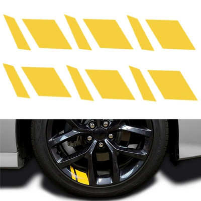 6gab atstarojošs automašīnas riteņu loks Vinila Precision Cut Decal uzlīme ar spiedienu aktivizēta līmjava Auto sarkana piederumi Automašīnu uzlīmes