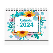 2024 English Vertical Desk Calendar 18 μήνες 365 ημέρες Αντίστροφη μέτρηση Μηνιαίος προγραμματισμός Σημειωματάριο Ημερολόγιο Διακόσμηση επιφάνειας εργασίας γραφείου