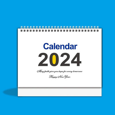2024 English Vertical Desk Calendar 18 μήνες 365 ημέρες Αντίστροφη μέτρηση Μηνιαίος προγραμματισμός Σημειωματάριο Ημερολόγιο Διακόσμηση επιφάνειας εργασίας γραφείου