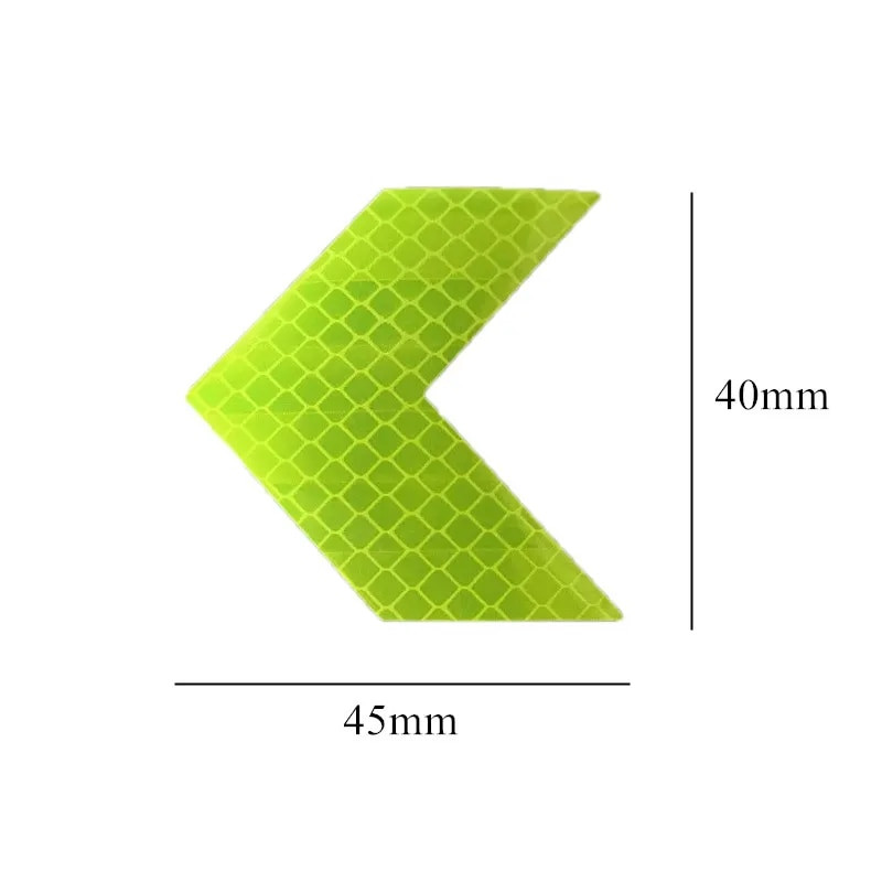 10 buc. Autocolant pentru cadru de bicicletă, săgeată, autocolant reflectorizant pentru mașină, motocicletă, autocolant pentru bicicletă, pentru siguranță, pentru ciclism, bandă reflectivă, accesorii pentru biciclete