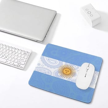 Argentina Paisley Flag Mouse Pad με ραμμένη άκρη, αντιολισθητική βάση από καουτσούκ Mousepad αδιάβροχο mouse mat 9,8\