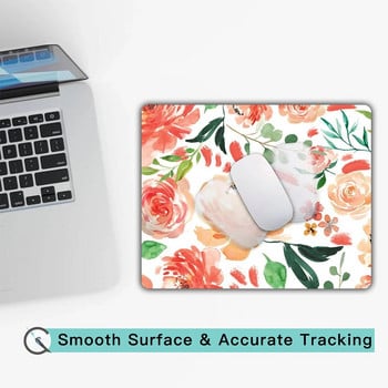 Pretty Peony Προσωποποιημένο Σχέδιο Γραφείο Mouse Pad Πλενόμενο Lycra Υφασμάτινο ποντίκι για φορητό υπολογιστή υπολογιστή με αντιολισθητική βάση από καουτσούκ