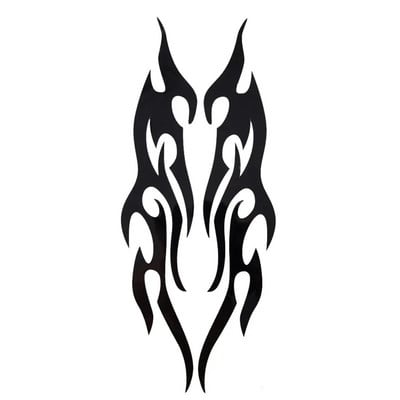 Autómatrica módosított láng autómatricák lökhárító motorháztető visszapillantó tükör fejburkolat matricák borító karcok motorkerékpár matricák