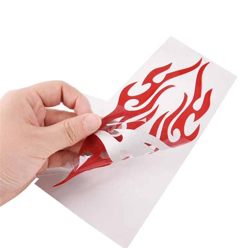 Autómatrica módosított láng autómatricák lökhárító motorháztető visszapillantó tükör fejburkolat matricák borító karcok motorkerékpár matricák