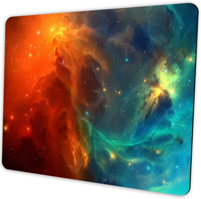 Peles paliktnis Galaxy Computer klēpjdatora peles paliktnis, neslīdošs, mazgājams dizains, personalizēts peles paliktnis 9,5 x 7,9 collas, mazs galda paliktnis