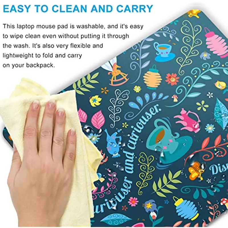 Bērnu krūzes peles paliktnis datora peles paliktnis ar personalizēta dizaina biroja neslīdošu gumijas peles paklājiņu 9,5 x 7,9 collas