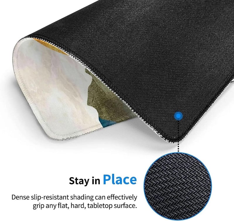 Kalnų pelės kilimėlis su neslystančiu guminiu pagrindu saulės pelės kilimėlis su susiūtu kraštu, vandeniui atsparus mielas žaidimų pelės kilimėlis, skirtas nešiojamam kompiuteriui namuose