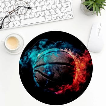 Color Splash Basketball Αστεία στρογγυλά mousepad Αντιολισθητικά μαξιλαράκια τυχερών παιχνιδιών γραφείου εργασίας Κοιτώνας Φορητός υπολογιστής για τους λάτρεις του μπάσκετ