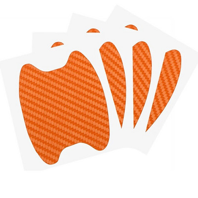 4db 1 szett 3D autós ajtómatrica szénszálas karcálló burkolat Automatikus fogantyúvédő fólia külső stílus kiegészítők