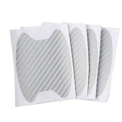 4db 1 szett 3D autós ajtómatrica szénszálas karcálló burkolat Automatikus fogantyúvédő fólia külső stílus kiegészítők