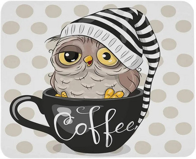 Jauki multfilmu Pūces peles paliktņi brūni punktiņi Aksesuāri Moderns peles paliktnis Personalizēts peles paklājiņš Peļu paliktņa kabīnes dekors 9,5x7,9 collas