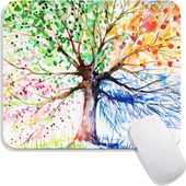 Life of Tree Mouse Pad Személyre szabott, prémium textúrájú egérpadok Csúszásmentes, gumitalpú számítógépes egérpadok 9,7x7,9 hüvelykes