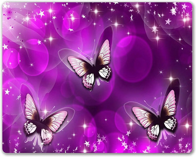 Purpura Butterfly personalizēts datora peles paliktnis Biroja apdares aksesuāri Dāvanu neslīdošs gumijas peles paliktnis klēpjdatoram