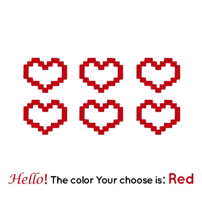 Mosaic Heart Love Auto uzlīmes automašīnas logu dekoram Ūdensizturīga sirds uzlīme automašīnai / klēpjdatoram / logam / motocikla vinila uzlīme