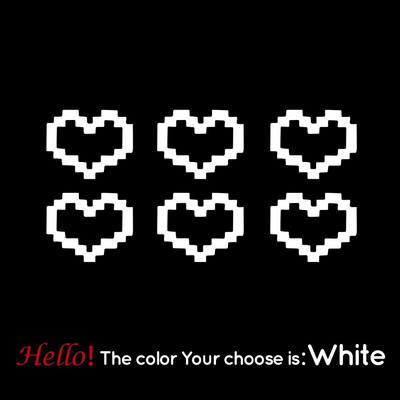 Mosaic Heart Love Auto uzlīmes automašīnas logu dekoram Ūdensizturīga sirds uzlīme automašīnai / klēpjdatoram / logam / motocikla vinila uzlīme