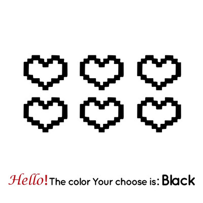 Mosaic Heart Love Auto uzlīmes automašīnas logu dekoram Ūdensizturīga sirds uzlīme automašīnai / klēpjdatoram / logam / motocikla vinila uzlīme