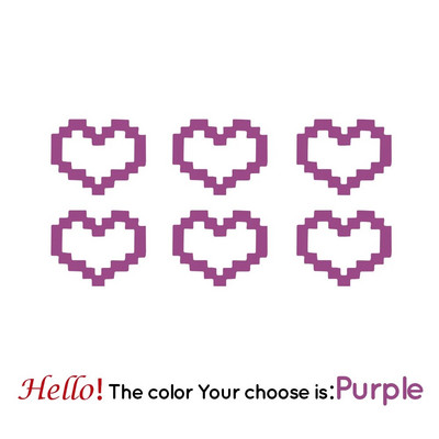 Mosaic Heart Love Auto uzlīmes automašīnas logu dekoram Ūdensizturīga sirds uzlīme automašīnai / klēpjdatoram / logam / motocikla vinila uzlīme