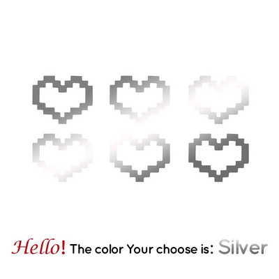 Mosaic Heart Love Auto uzlīmes automašīnas logu dekoram Ūdensizturīga sirds uzlīme automašīnai / klēpjdatoram / logam / motocikla vinila uzlīme