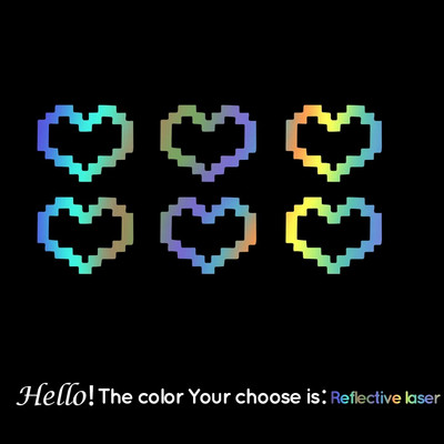 Mosaic Heart Love Auto uzlīmes automašīnas logu dekoram Ūdensizturīga sirds uzlīme automašīnai / klēpjdatoram / logam / motocikla vinila uzlīme