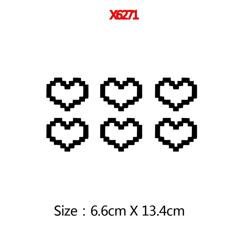 Mosaic Heart Love Auto uzlīmes automašīnas logu dekoram Ūdensizturīga sirds uzlīme automašīnai / klēpjdatoram / logam / motocikla vinila uzlīme