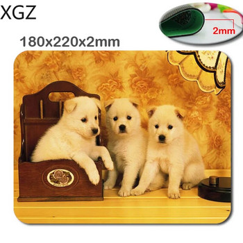 XGZ Animals Cat Kitten Dog Golden Retriever Puppy Подложка за мишка, персонализирана правоъгълна подложка за мишка в 220*180*2 мм - офис аксесоар и