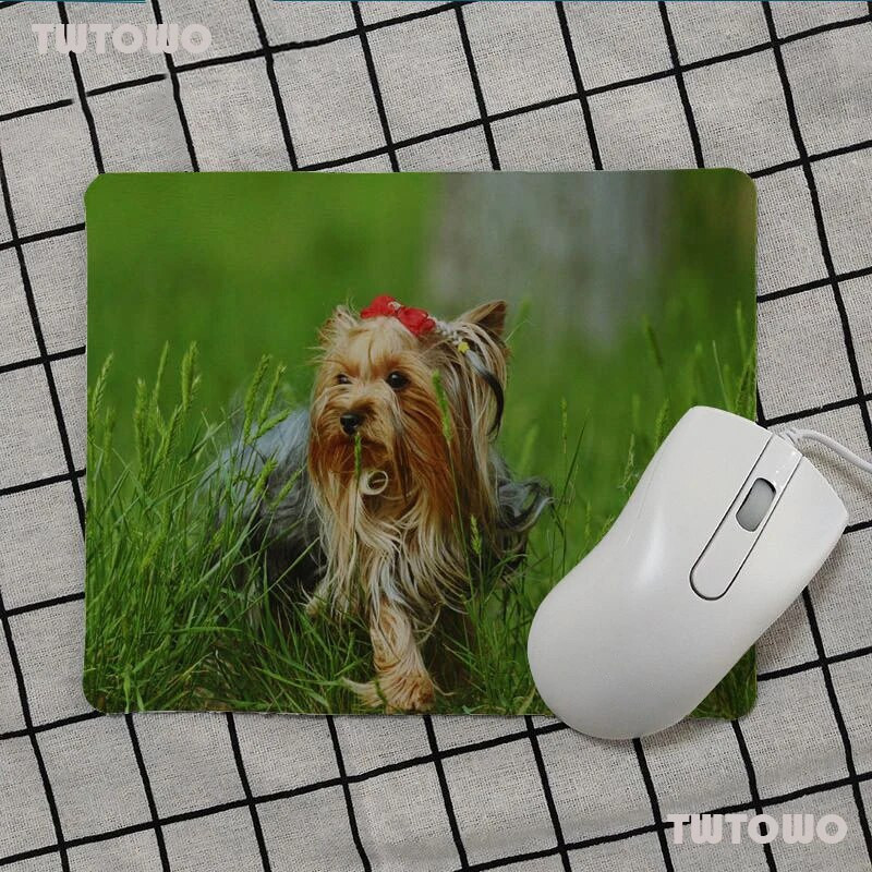 Yorkshire Terrier Dog Puppy Small Mouse Pad PC Υπολογιστής Mat Λαστιχένιο PC Υπολογιστής Gaming Mouse Pad Anime Mousepads Desk Pad