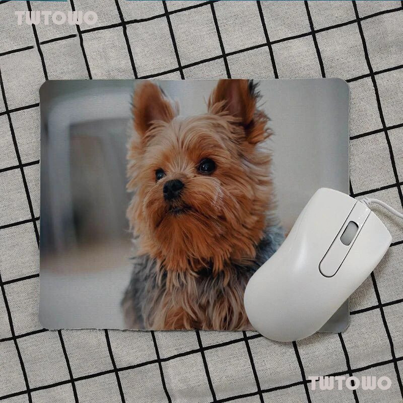 Yorkshire Terrier Dog Puppy Small Mouse Pad PC Υπολογιστής Mat Λαστιχένιο PC Υπολογιστής Gaming Mouse Pad Anime Mousepads Desk Pad