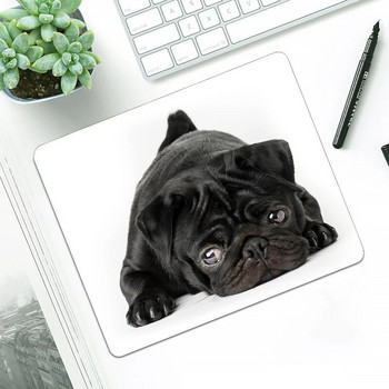 Прекрасна подложка за мишка Pug Dogs Компютър Kepboard Deskpad Лаптоп Мишка Подложка за бюро Аксесоари за канцеларски материали