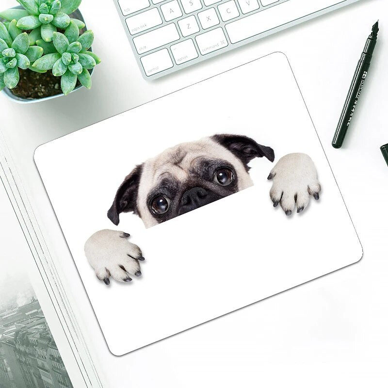 Jauki mopšu suņi, peles paliktnis dators Kepboard galda paliktnis klēpjdatora peles galda paklājiņš biroja kancelejas piederumu piederumi