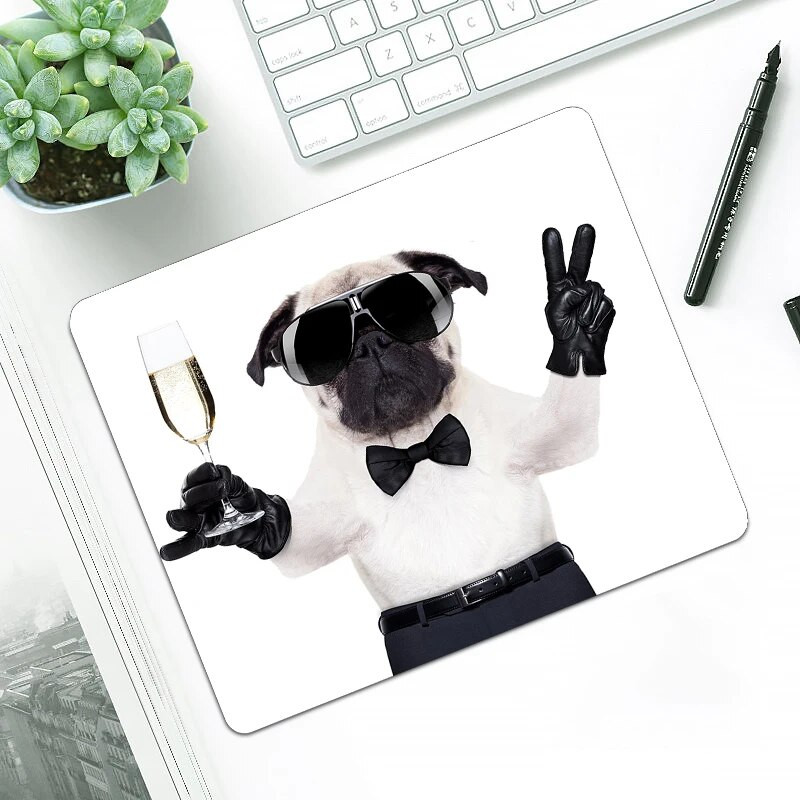 Jauki mopšu suņi, peles paliktnis dators Kepboard galda paliktnis klēpjdatora peles galda paklājiņš biroja kancelejas piederumu piederumi