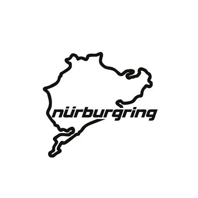 Car Styling Racing Road Racing Nirburgring Radošās modes logu uzlīmes