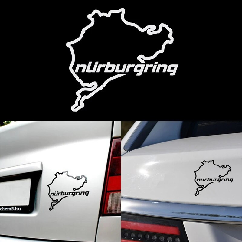 Car Styling Racing Road Racing Nirburgring Radošās modes logu uzlīmes