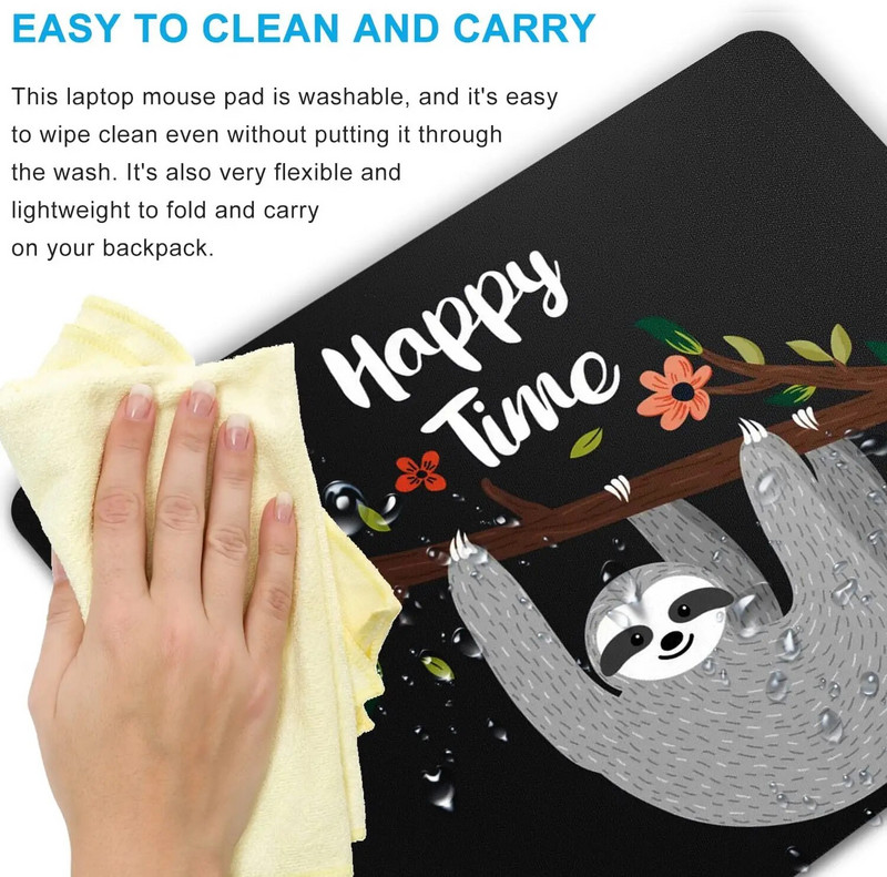 Aranyos lomha egérpad számítógépes egérpad személyre szabott tervezésű irodai csúszásmentes gumi egéralátéttel, 9,5 x 7,9 hüvelykes