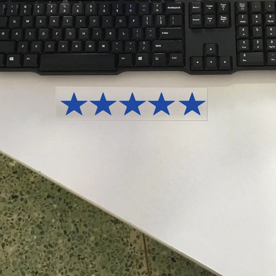 Atstarojoša automašīnas uzlīme 100% Pieczvaigžņu Dekorat Uzlīmes Vinila vāks Skrāpējumi Ūdensizturīgs Motocikls Drop Shipping 20cmx3cm