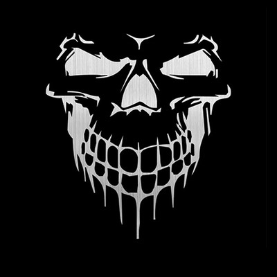 Automašīnas galvaskauss 3D vinila atstarojoša plēve Smieklīgas uzlīmes uzlīmes Auto Motocikls Ūdensizturīgs Automašīnu stils Apdares Ārējie piederumi