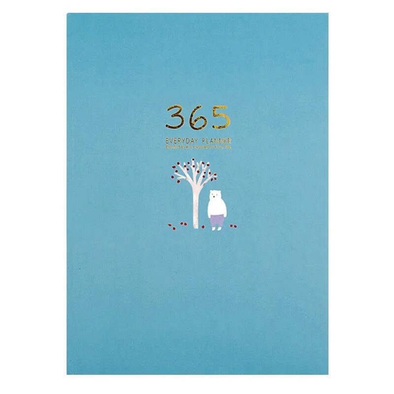 365 Agenda Iknedēļas/Mēneša plānotājs Dienasgrāmata Piezīmju grāmatiņa A5 Žurnālu bloknoti studentiem Biroja kancelejas preces Kawaii skolas piederumi