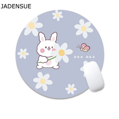 Kawaii rakstāmgalda paklājiņi datora tastatūra klēpjdatora peles paklājiņš 22x22cm jauks peles paliktnis galda paliktnis apaļš biroja aksesuāri mājas dekorēšanai