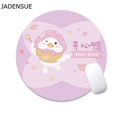 Kawaii rakstāmgalda paklājiņi datora tastatūra klēpjdatora peles paklājiņš 22x22cm jauks peles paliktnis galda paliktnis apaļš biroja aksesuāri mājas dekorēšanai