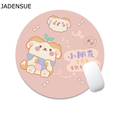 Kawaii rakstāmgalda paklājiņi datora tastatūra klēpjdatora peles paklājiņš 22x22cm jauks peles paliktnis galda paliktnis apaļš biroja aksesuāri mājas dekorēšanai