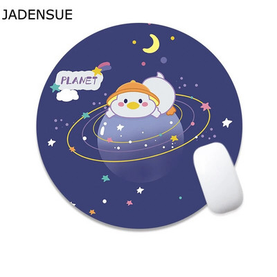 Kawaii rakstāmgalda paklājiņi datora tastatūra klēpjdatora peles paklājiņš 22x22cm jauks peles paliktnis galda paliktnis apaļš biroja aksesuāri mājas dekorēšanai